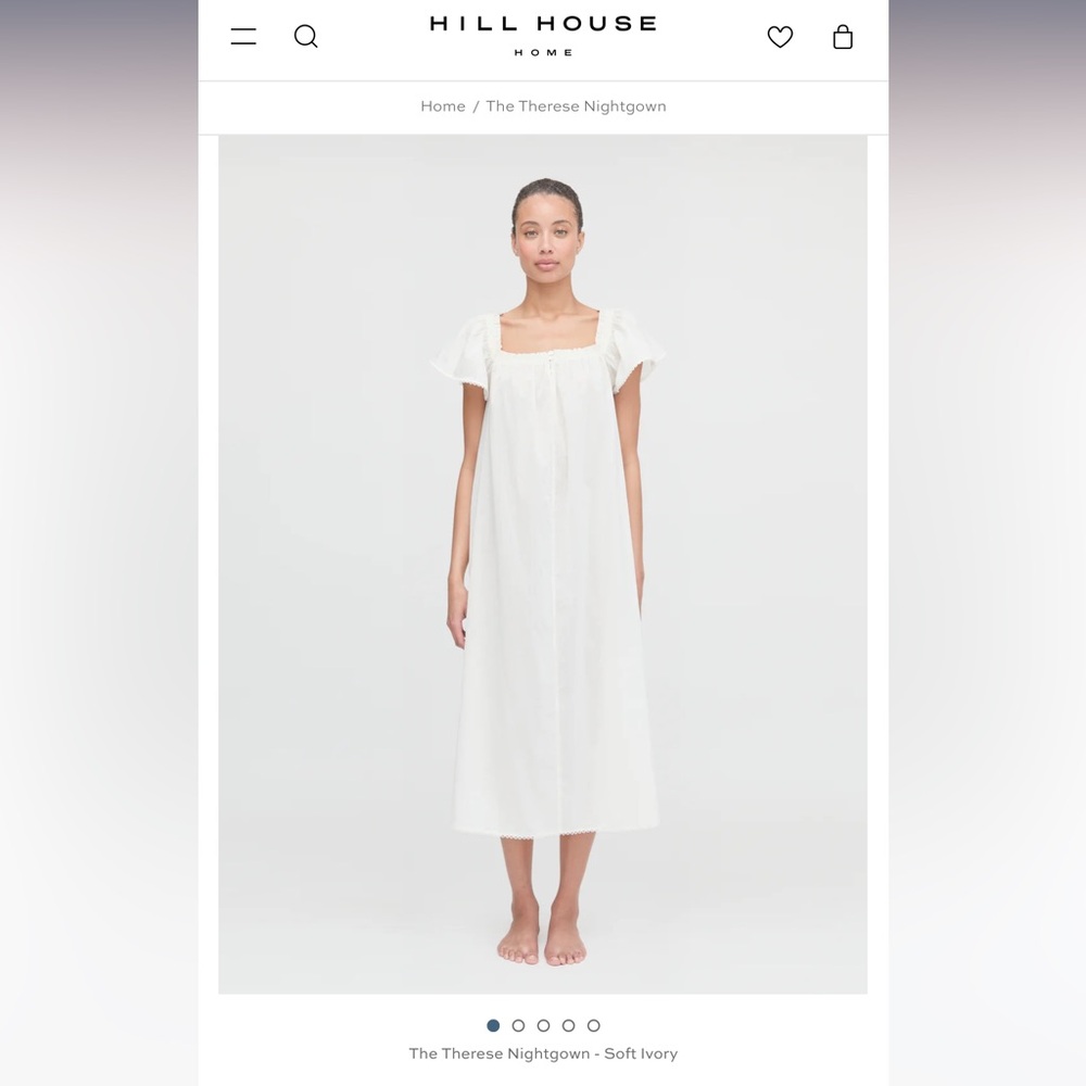 Hill House Home - Therese White Nightgown